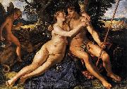 Hendrick Goltzius Venus and Adonis. oil painting